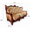 Резной диван 3-х местный  